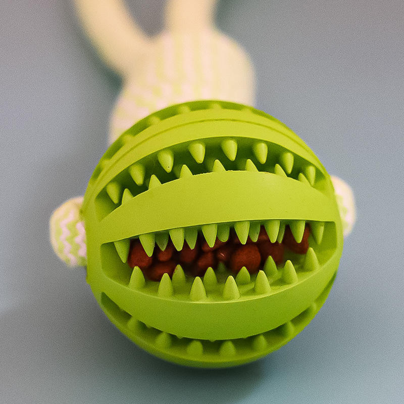 Hundespielzeug – Leckspielzeug & Interaktive Bälle aus Hanfseil und Gummi für kleine Hunde, kaubeständig, zur Zahnreinigung und Spielspaß für Welpen und Hunde