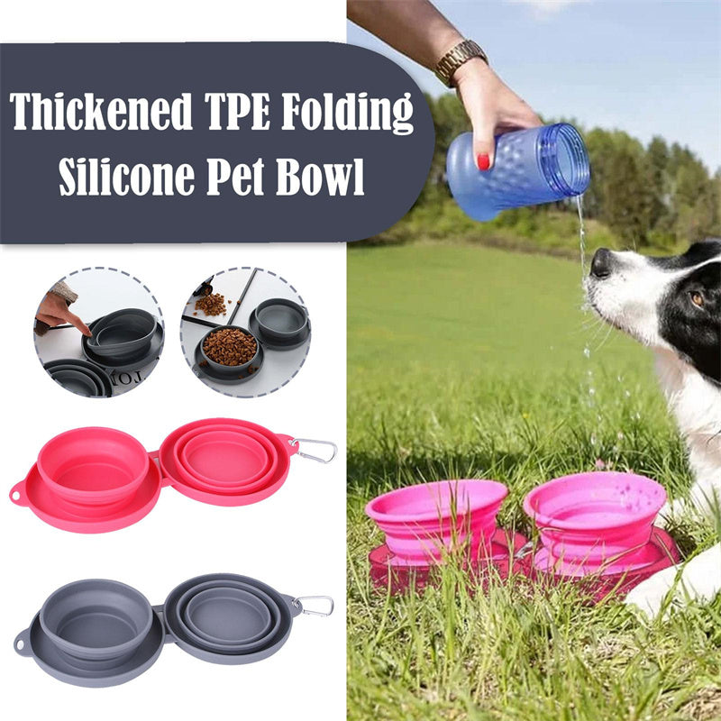 make your pet happy | Faltbare Doppel-Futterschüssel aus Silikon
