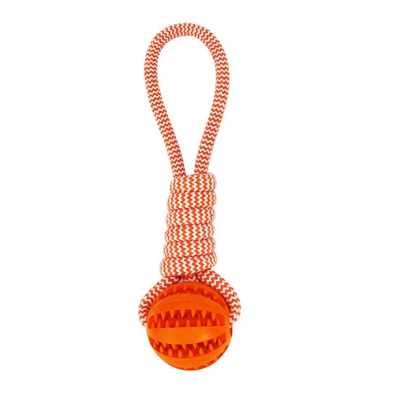 Hundespielzeug – Leckspielzeug & Interaktive Bälle aus Hanfseil und Gummi für kleine Hunde, kaubeständig, zur Zahnreinigung und Spielspaß für Welpen und Hunde