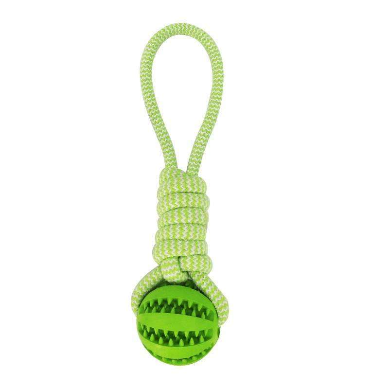 Hundespielzeug – Leckspielzeug & Interaktive Bälle aus Hanfseil und Gummi für kleine Hunde, kaubeständig, zur Zahnreinigung und Spielspaß für Welpen und Hunde
